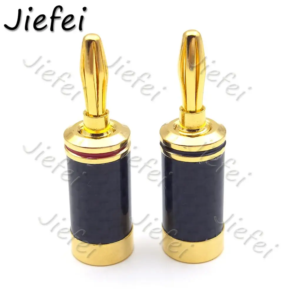 

June 2019 New 2/4PCS Copper Speaker Banana Plug Adapter 4mm Wire Connector For Musical HiFi Audio Banana Connector