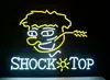 Custom Shock Top Glass Neon Light Sign Beer Bar