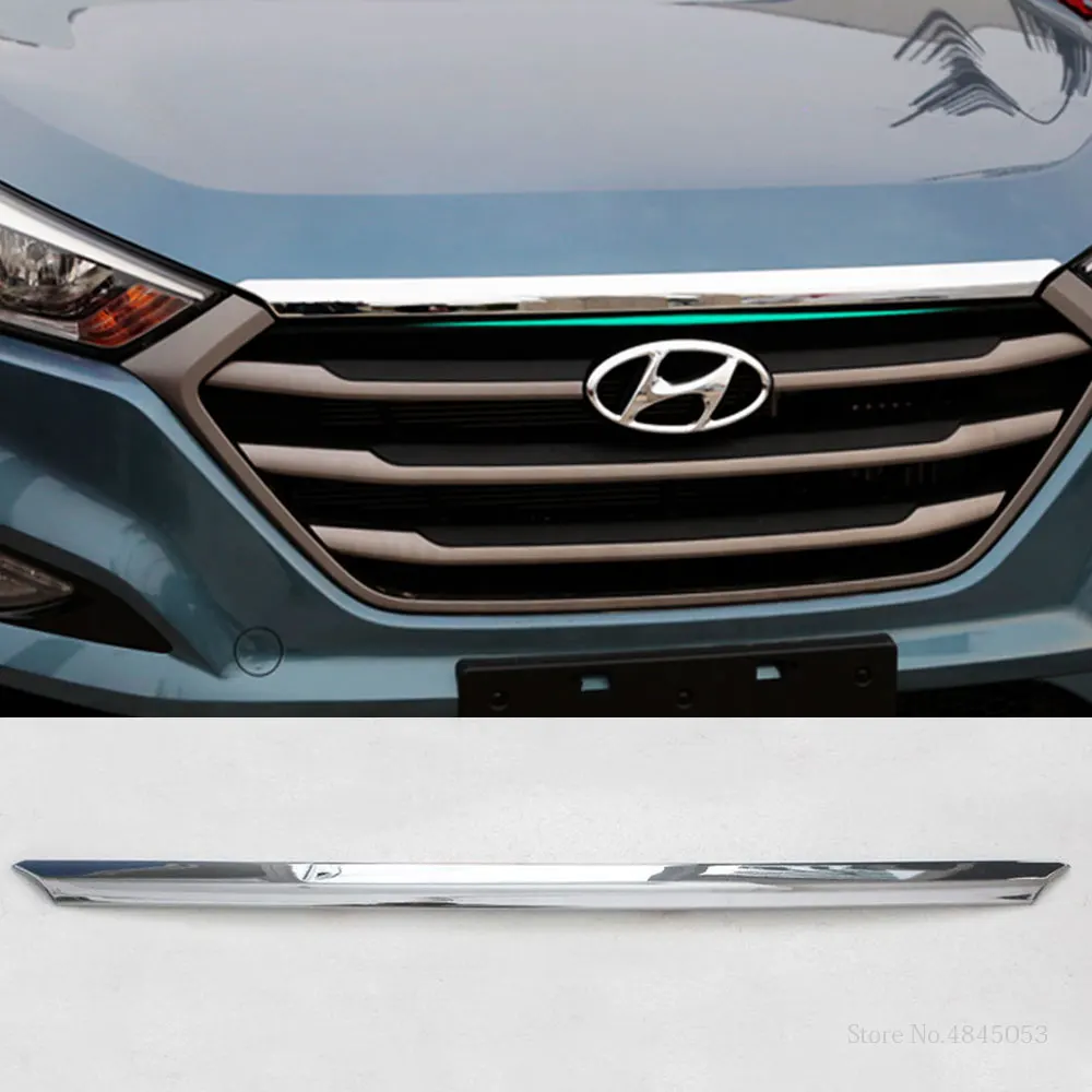 Chrome Front Bonnet Guard Bug Shield Molding Trim for HYUNDAI 2017-2018 Elantra