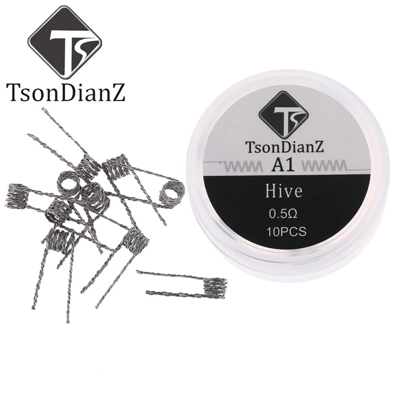 

Tsindianz A1 Kanthal Flat Twisted Wire Fused Clapton Coils Hive Premade Wrapped Wire Alien Mix Twist Quad Tiger Heating RDA Coil