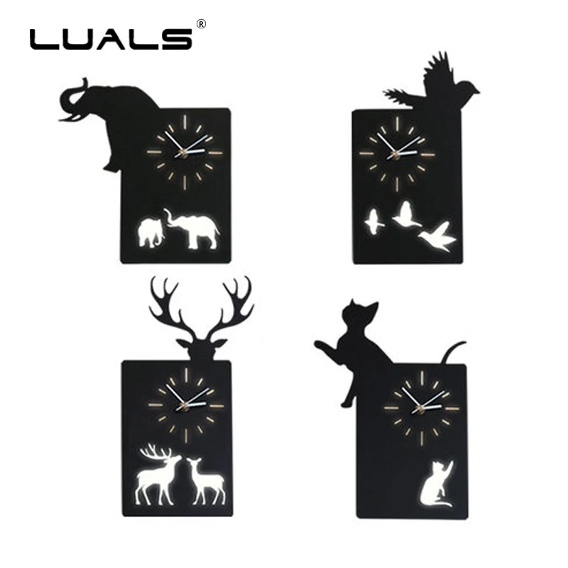 

Fashion Modern Wall Lights Nordic Wall Lamps Creativity Wall Clock Light Wall Iron LED Bedroom Lamp Indoor Art Deco Lighting