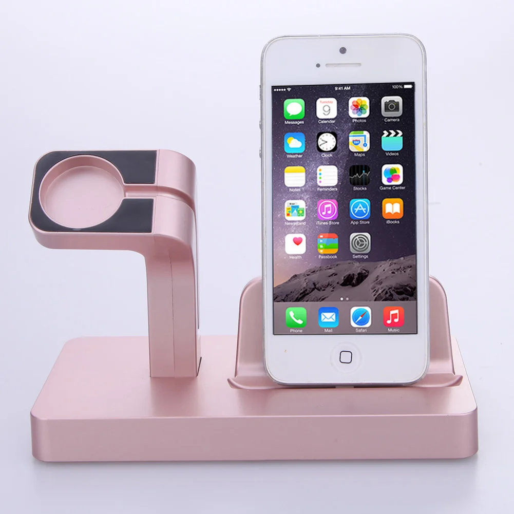 

2 in 1 Smartwatch Smartphone Charging Dock Stand Cradle Smart Wristband Phones Charger Holder Bracket for iWatch for iPhone