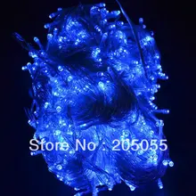 100 м 600LED сказочные гирлянды для рождественских свадебных гирлянд вечерние украшения 220 В EU-BLUE