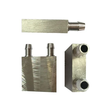 

NOYOKERE 40*40mm Primary Aluminum Water Cooling Block for Liquid Water Cooler Heat Sink System Silver Use For PC Laptop CPU