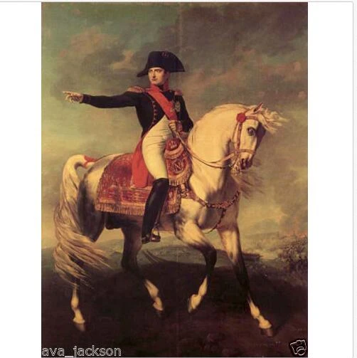 pic Napoleon Bonaparte Painting On Horse handcraft portrait oil painting on canvas napoleon bonaparte ride horse 24x36 free shipping