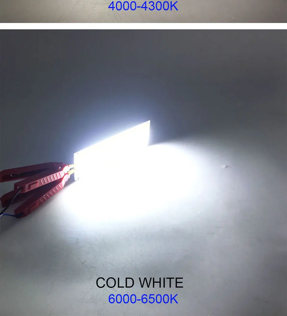 COOLEEON 12036mm COB LED Bulb DC 12V 10W Light Emitting Diode Red Blue Warm Natural Cool White LED Lamp for DIY Car Lighting (11)