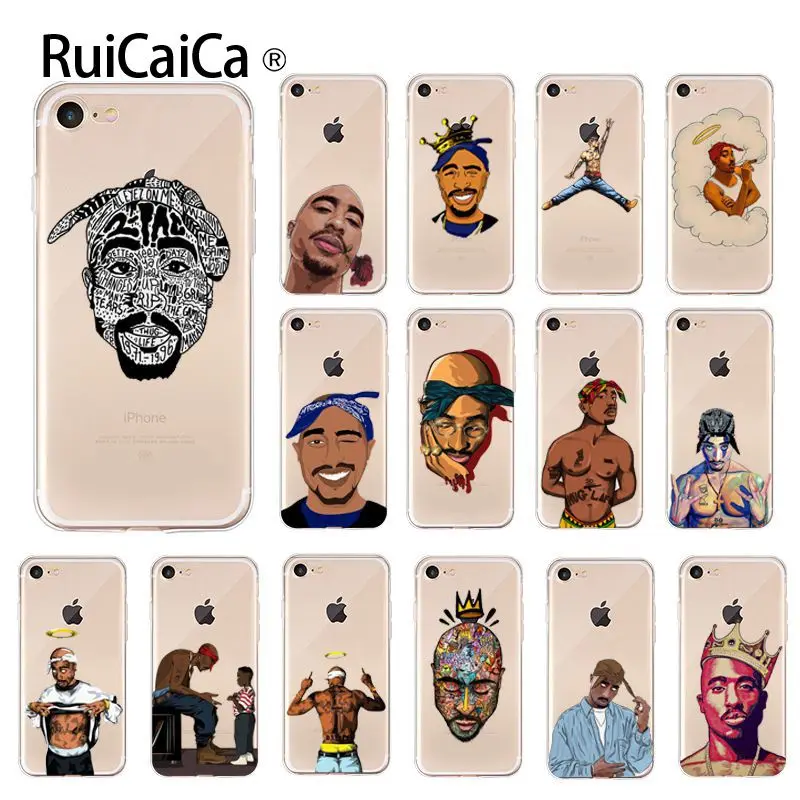 Роскошный защитный чехол Ruicaica 2Pac Makaveli Tupac Amaru Shakur для мобильных телефонов Apple iPhone 8