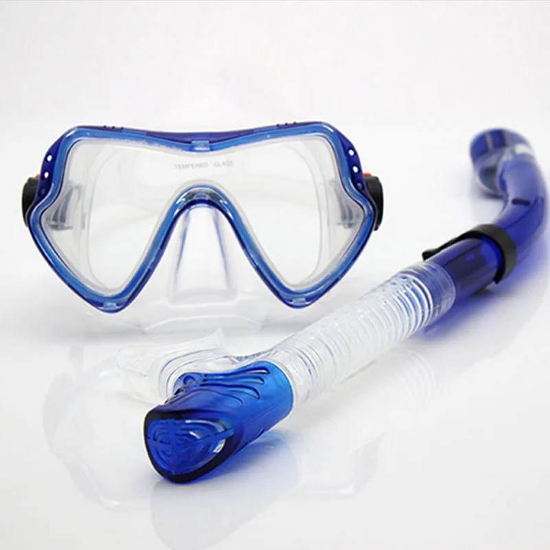 

New Professional Scuba Diving Mask Snorkel Anti-Fog Goggles Glasses Set Silicone Swimming Fishing Pool Equipment 4 Color Adult