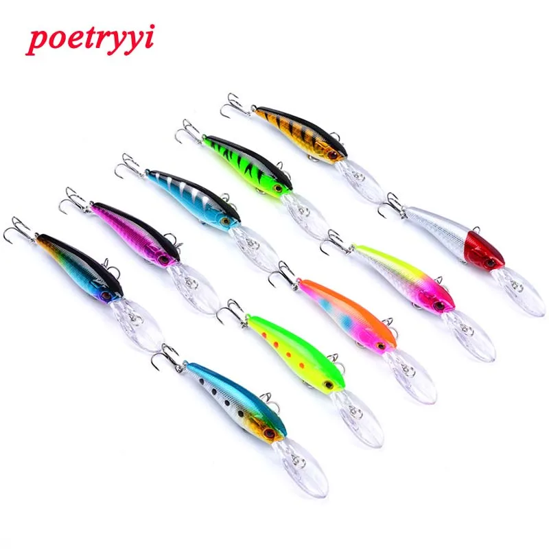 

POETRYYI newest minnow fishing lure hard bait sea trolling lure 90mm/7.28g sinking for tuna bluefish 30