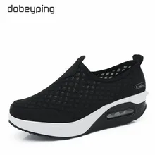 dobeyping Spring Autumn Casual Women Shoes Air Mesh Woman Flats Shoe Flat Platform Ladies Sneakers Slip On Ladies Wedge Footwear dobeyping Spring Autumn Casual Women Shoes Air Mesh Woman Flats Shoe Flat Platform Ladies Sneakers Slip On Ladies Wedge Footwear
