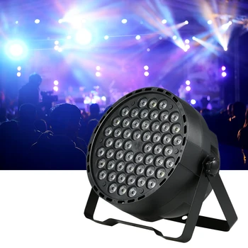 

54LEDs RGBW LED Light Bright DMX Lighting Projector Lights Voice Activated DJ Stage Light For Party Show Disco Holiday Party