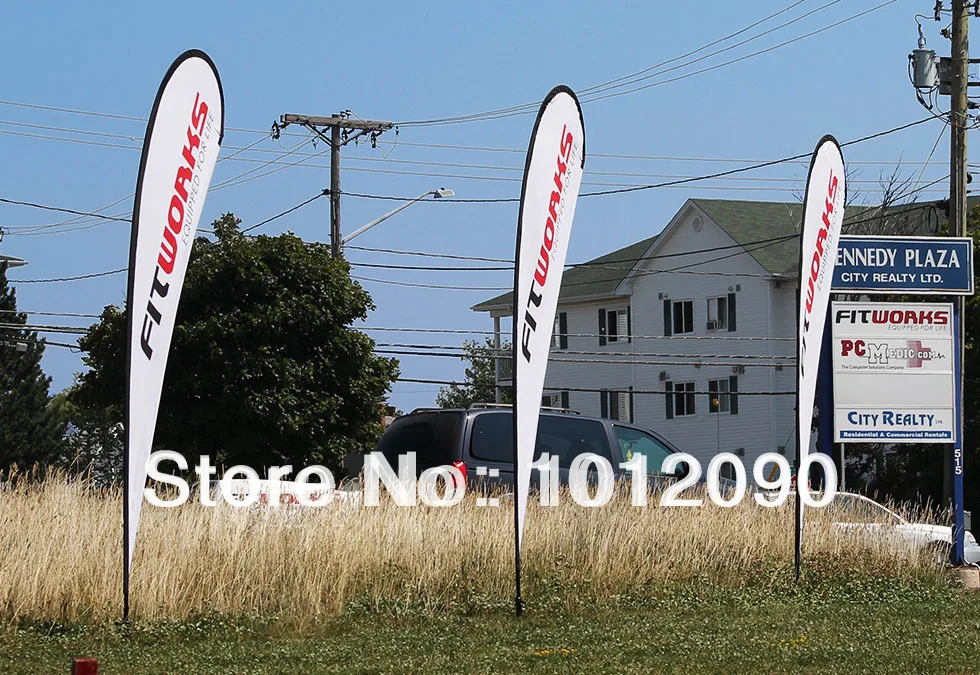 

7ft Tall Teardrop Flag Banner with Custom Printed Flag Fast TurnCustom Flag and Promotional Flag with Dye Sub Printing