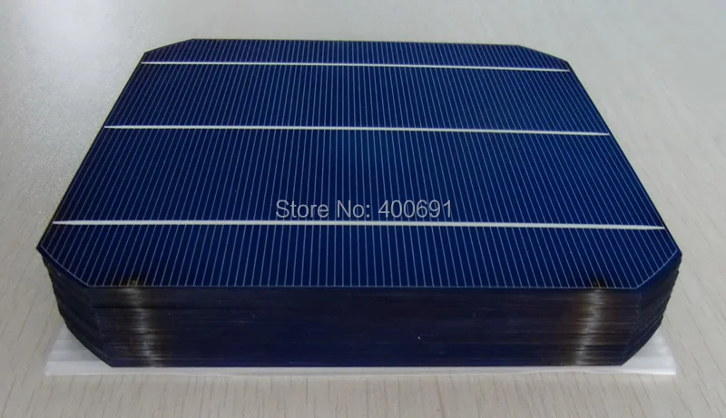 Eficiência de Células Usado para o Painel 19% de Alta Mono de 156mm Lote Grau Monocristalino Célula Solar 6x6 Solares 4.5 w 0.5 v 50 Pçs - Top 5 cell solar 6x6