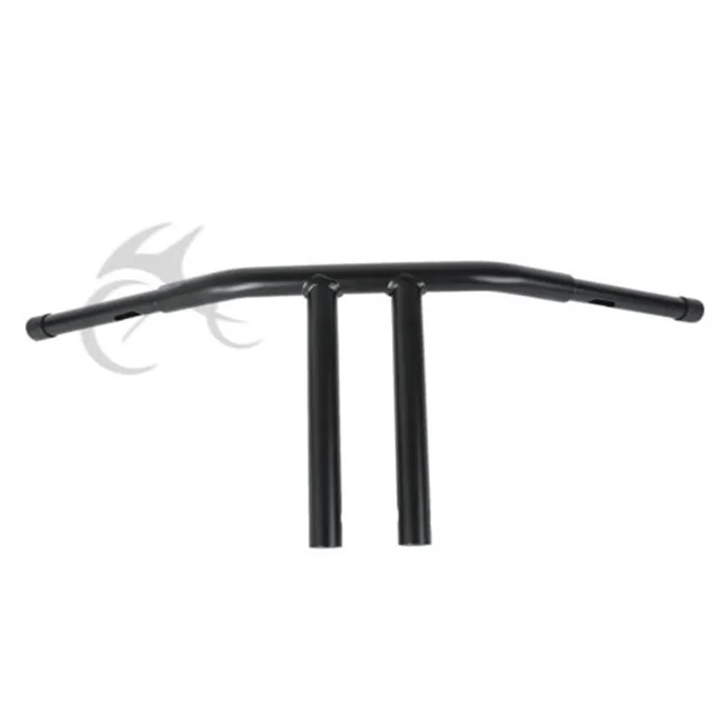 1-1/" 1,25" Fat Black 11," Rise T-Bar Handlbar вешалка для Harley Dyna Custom FLD мотоцикл