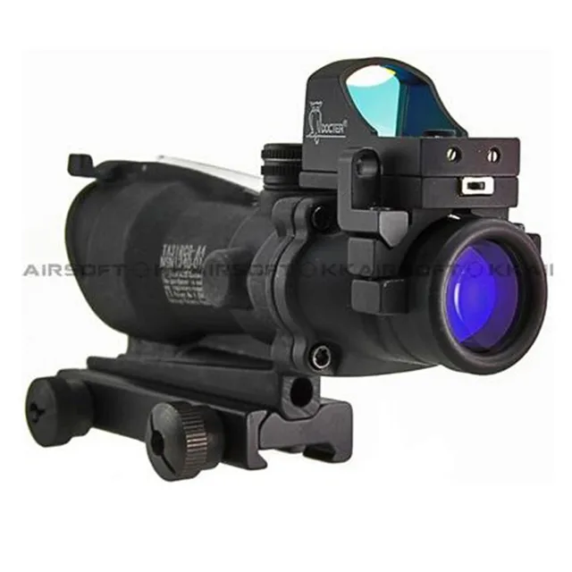 ACOG red dot rifle scope airsoft 4x32 C Crosshair Optic Fibre scope