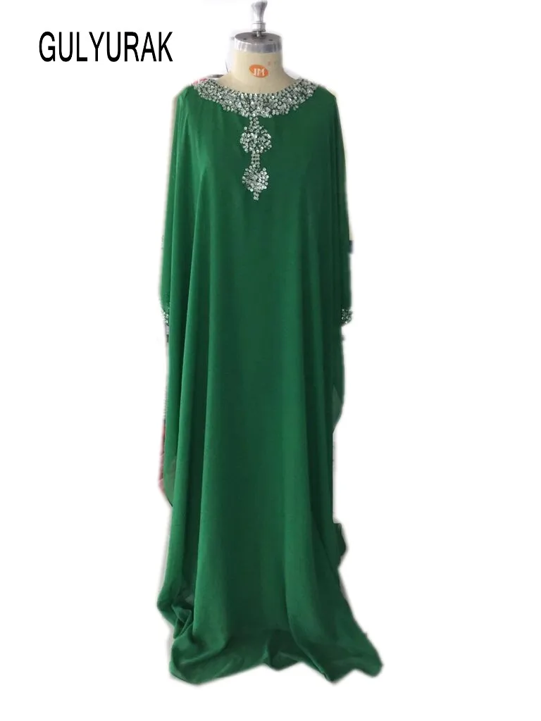 emerald green caftan