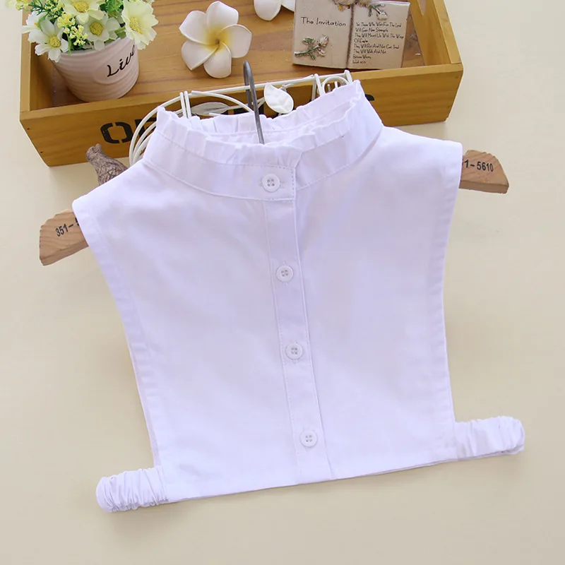 

YSMILE Y NEWest Kids Solid Stand Fake Collar White Shirt Blouse Remove Detachable Collar Boys Girls Decoration Accessories