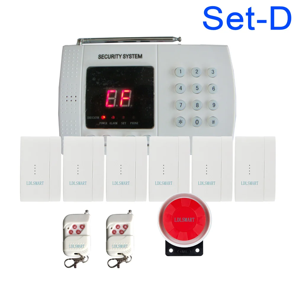 Keyboard Wireless Home PSTN Alarm systems House intelligent auto dial