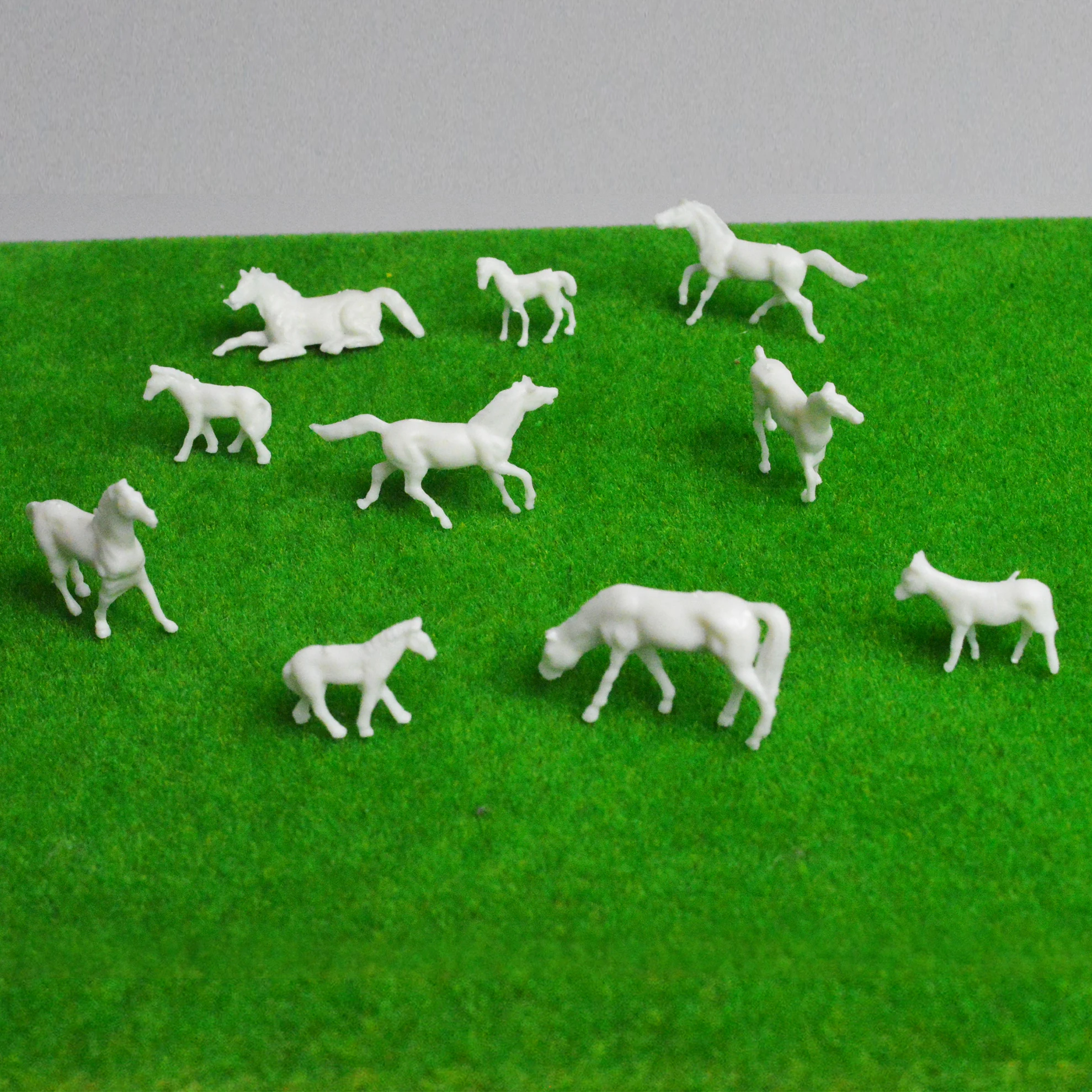 Модель лошади Неокрашенная в масштабе 1:87 100 шт.|scale models|ho scale modelho |