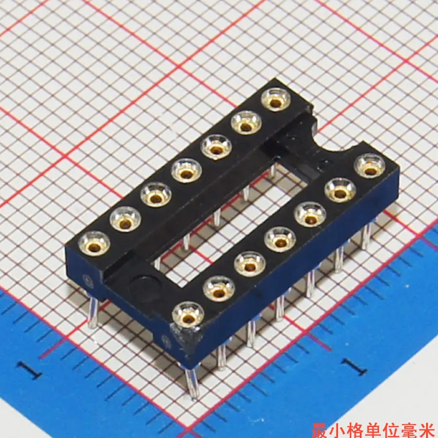 MCIGICM 17 шт. круглое отверстие 14 контактов 2,54 мм DIP ИС адаптер паяльник с разъемом типа IC