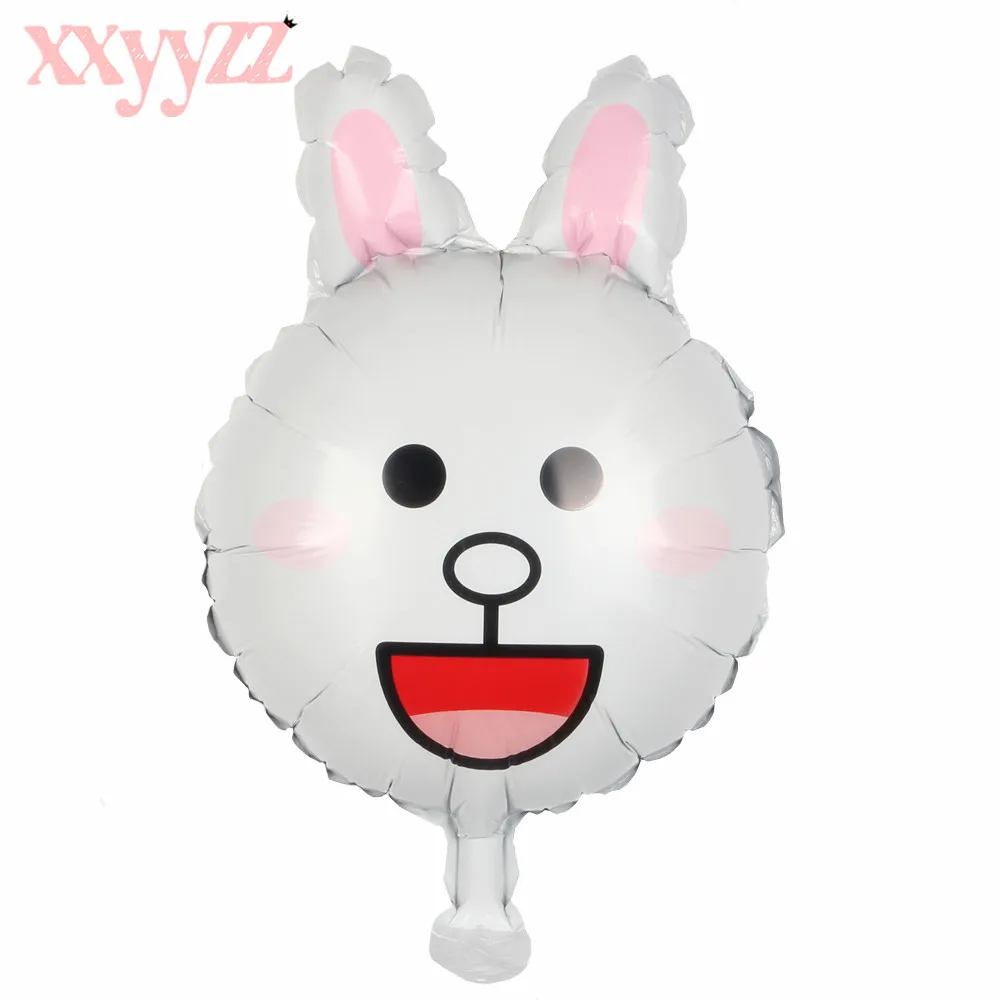 XXYYZZ Free Shipping New Mini Cartoon Animal Baby Cake Aluminum Balloons Birthday Party Balloons Wholesale Children's Toys - Цвет: A-017A
