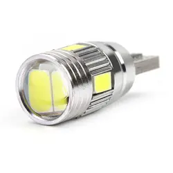 2 шт. 3 W светодиодный Противотуманные фары автомобиля T10 W5W 5630 5730 SMD Автомобильные Подсветка регистрационного номера реверсивного Чтение