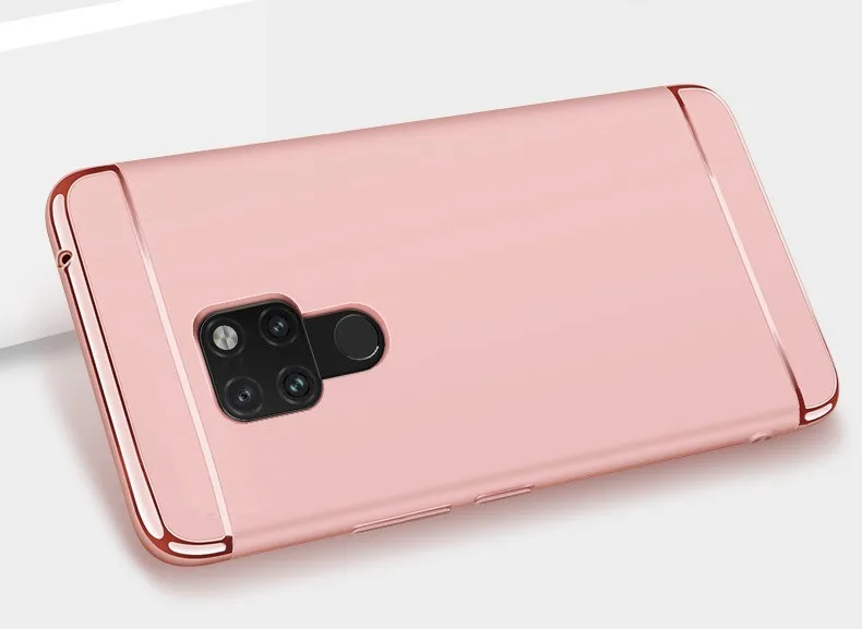 500 шт роскошный чехол со съемным покрытием 3 в 1 жесткие чехлы для huawei mate 20 Lite 10 Pro 9 8 Nova 4E 3 3i 3E 2 Plus 2i чехол для телефона