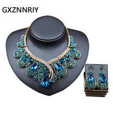 Bridal Jewelry Sets for Women Rhinestone Crystal Flower Wedding Gold Necklace and Earrings Set Party Jewellery Sets Gifts Bridal Jewelry Sets for Women Rhinestone Crystal Flower Wedding Gold Necklace and Earrings Set Party Jewellery Sets Gifts