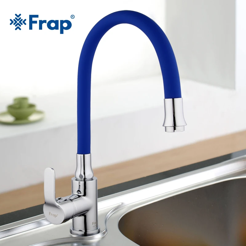 

Frap Silica Gel Nose Any Direction Rotating Kitchen Faucet Cold and Hot Water Mixer Torneiras Cozinha Single Handle Tap FA4353