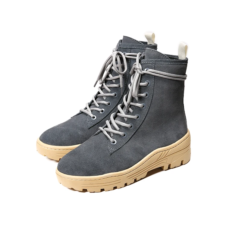 

New coconut men's high boots in autumn and winter sanding leather lace-up fashion trend Martins boots