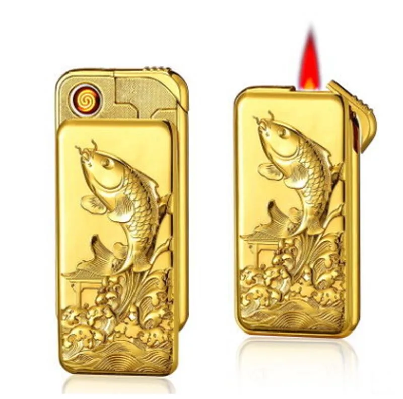 

Charging and gas dual purpose lighter
