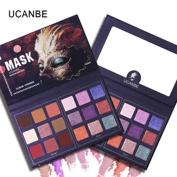 

UCANBE Charming Eyeshadow 18 Color Palette Makeup Cosmetic Metallic Matte Shimmer Duo Chrome Pigmented Eye Shadow Pressed Powder