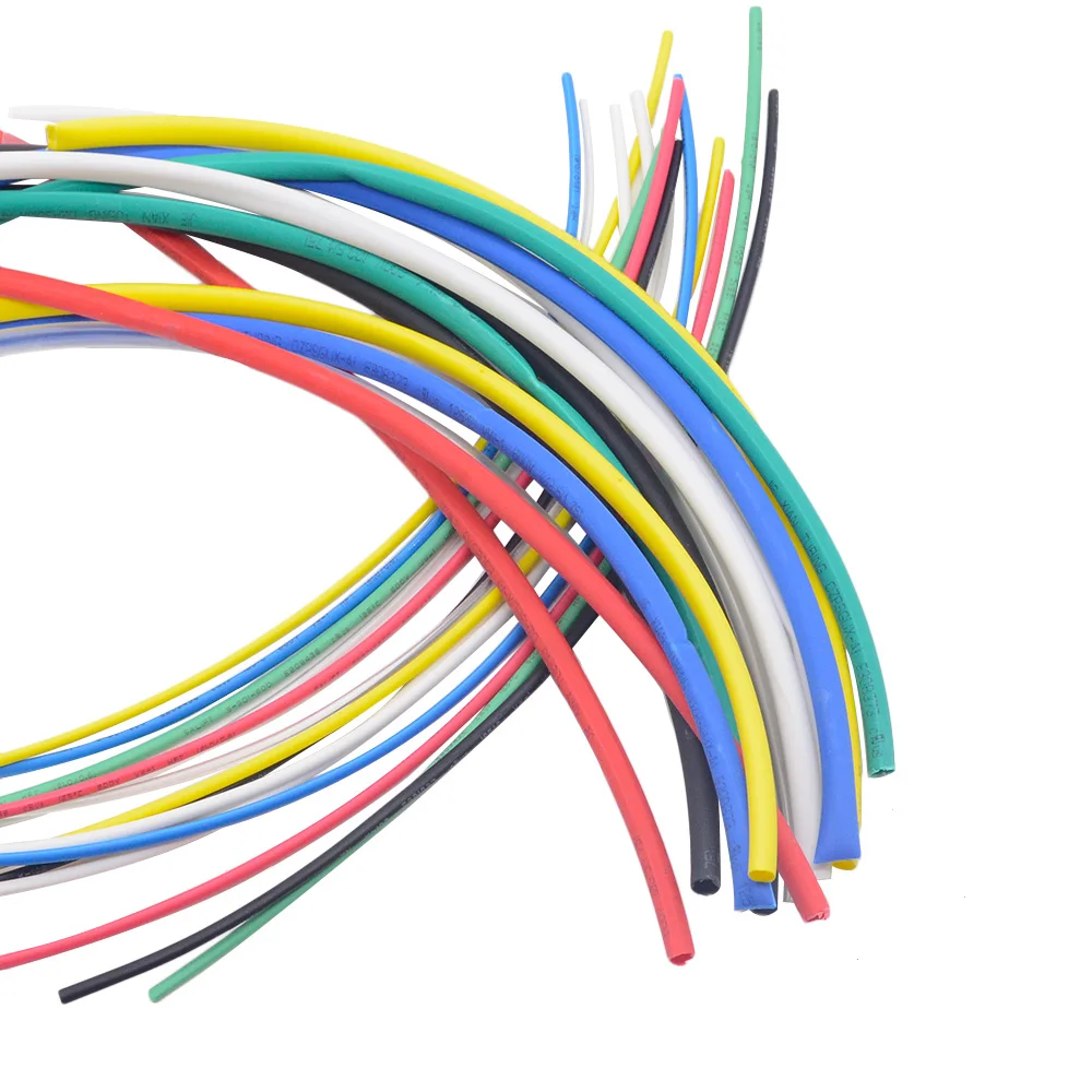 70 шт./лот огнезащитные прочные 7 цветов разных цветов Соотношение 2:1 полиолефиновые термоусадочные трубки наборы термоусадочных труб