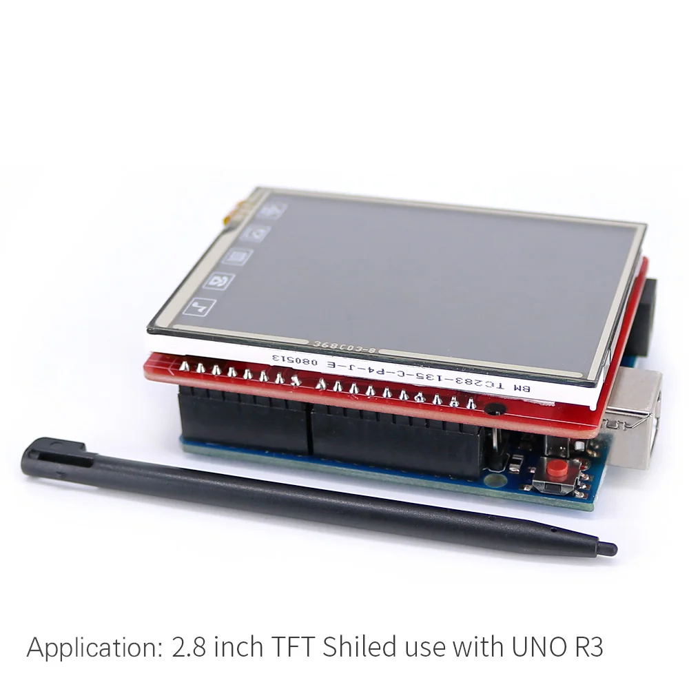 2,8 дюймовый TFT lcd Щит+ UNO R3 плата с tf-картой/стилусом/usb-кабелем для Arduino UNO/Mega2560/Leonardo