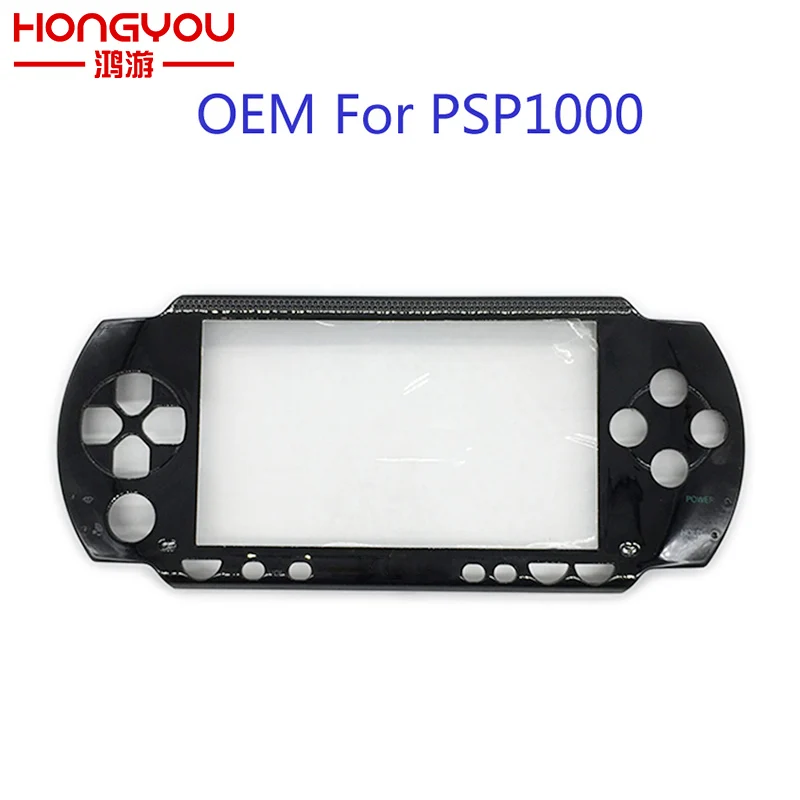 

10Pcs Black Front Face Plate Faceplate Shell Case Cover Replacement For Sony PSP 1000 1001 Fat