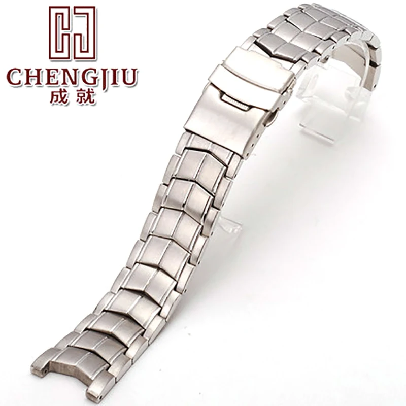 

22mm Stainless Steel Watch Strap For Casio/EF-524 Watches Metal Strap Clock Belt Men Metalica Correas Para Reloj Watchband
