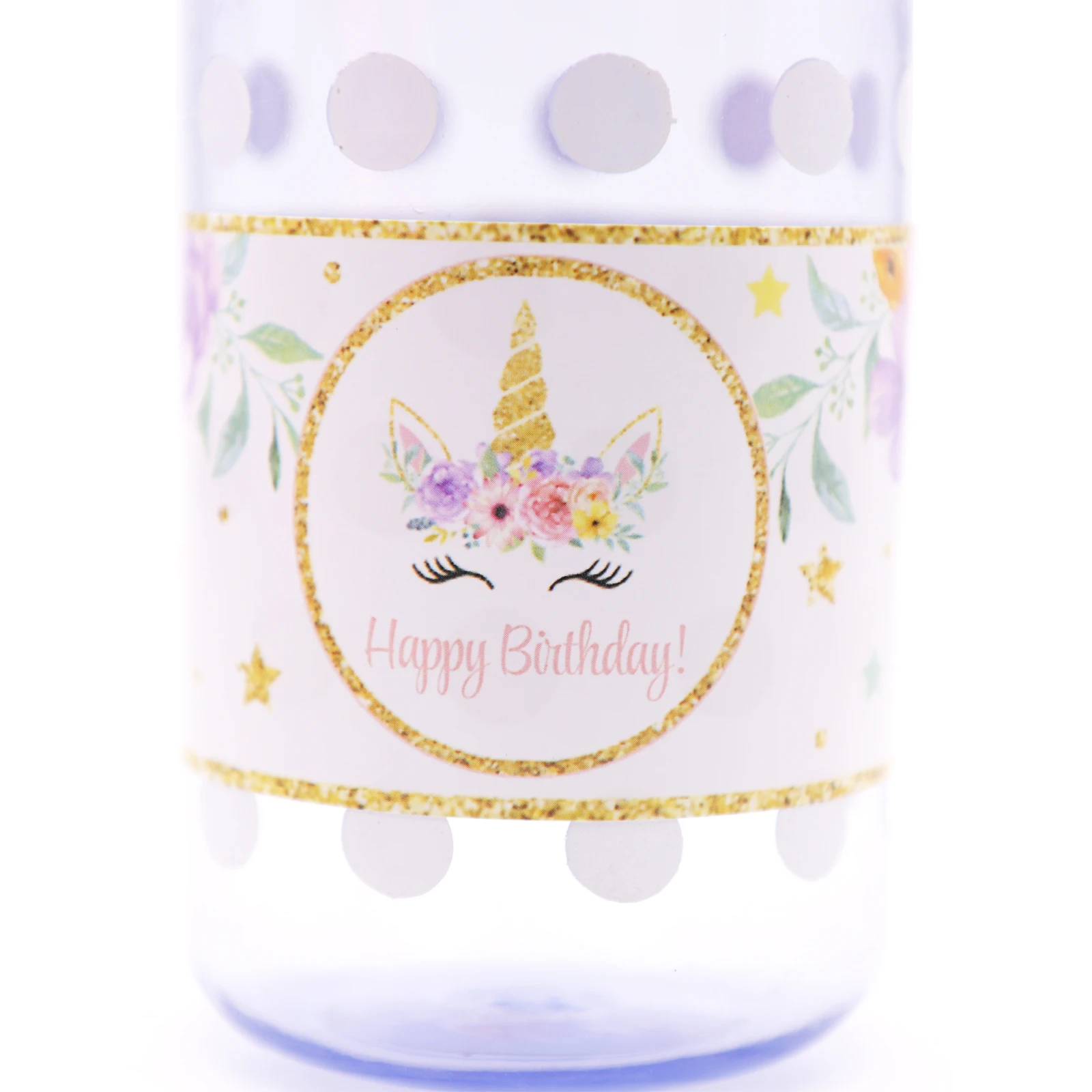 24pcs Shiny DIY Unicorn Bottle Sticker Water Bottle Sticker Labels Gift Box Sticker For Baby Shower Birthday Event Party Decor