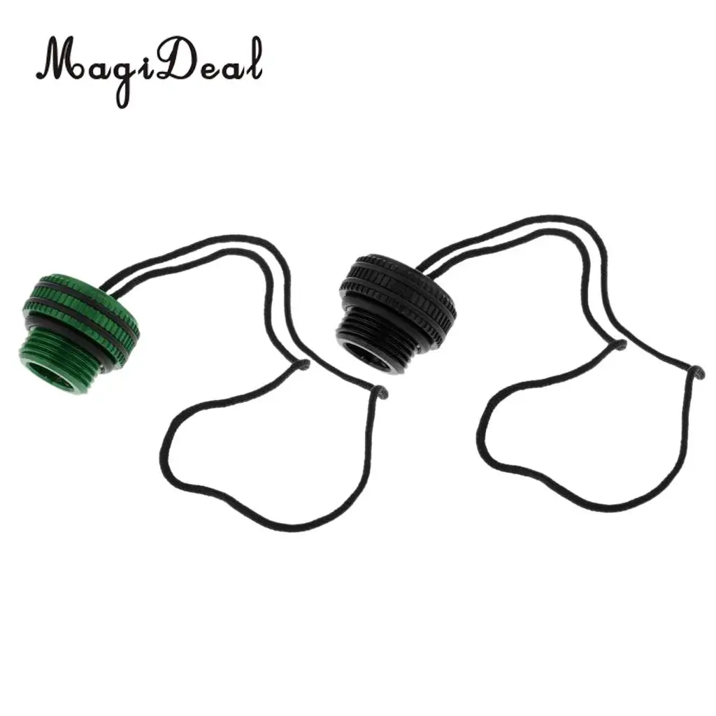 

2Pcs Tank Valve Dust Cap Cover Threaded Aluminum Alloy Replacement Protector Plug Scuba Dive