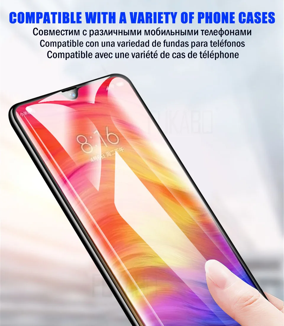 5D полное покрытие из закаленного стекла для Xiaomi Redmi Note 7 6 Pro Redmi 4X5 Plus 6 Pro 6A Защитная пленка для экрана для Redmi Note 5 стекло