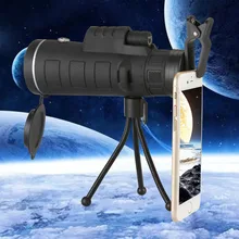 40*60 Объективы для телефонов Универсальный зум MonocularTelescope BAK4 высокой мощности плотно прилегающие к уху, супер чистый портативный телескоп уличный, для путешествий и охоты