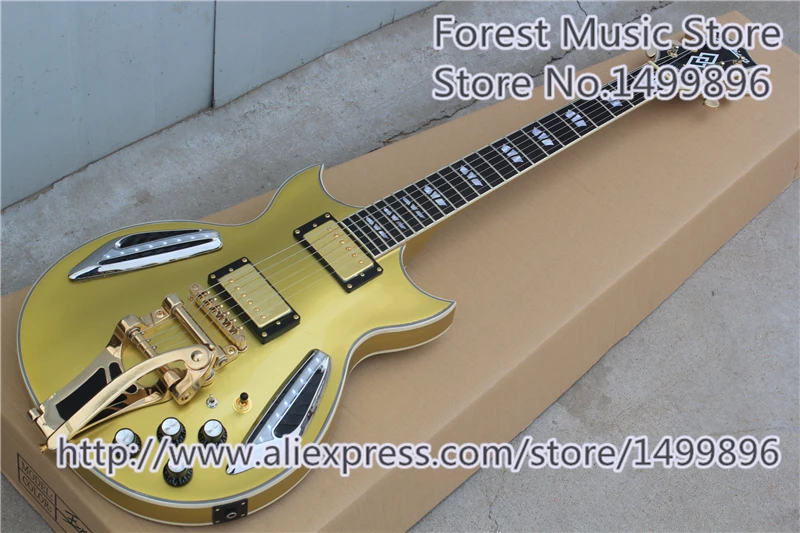 

Custom Shop LED Light Goldtop Finish Jazz Guitar As Picture Custom As You Want