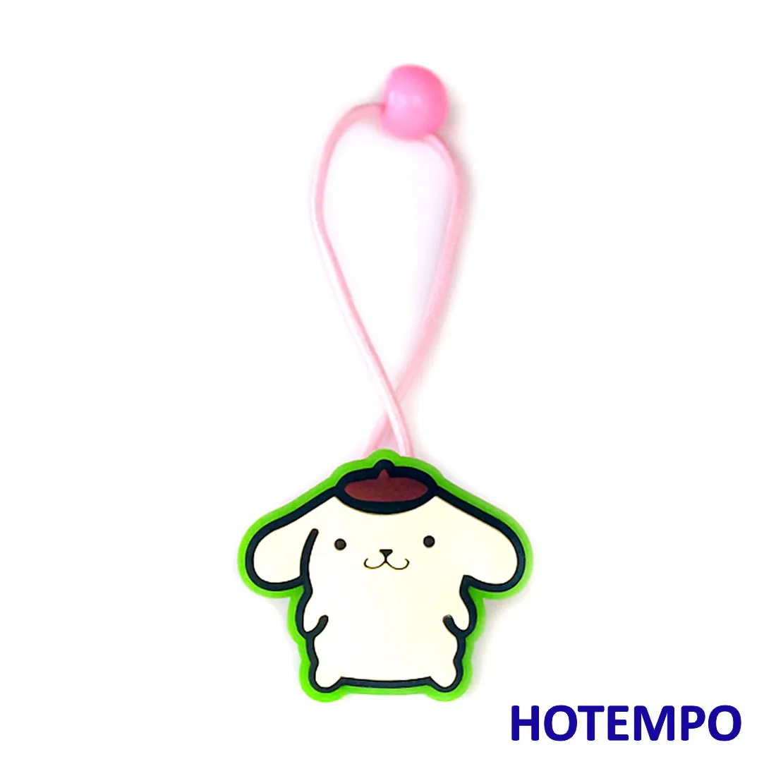 Милый мультфильм Pochacco Pekkle Maru Keroppi Kuromi Melody Twinstars Япония Kawaii Девушки эластичные волосы резинки кольцо для девочек подарок - Цвет: PVCFS-BDG-PK