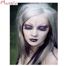 Алмазная вышивка Модная девушка, сделай сам для самостоятельного создания картины из кристаллов деревенский рукоделие мозаика вышивка крестиком домашний декор