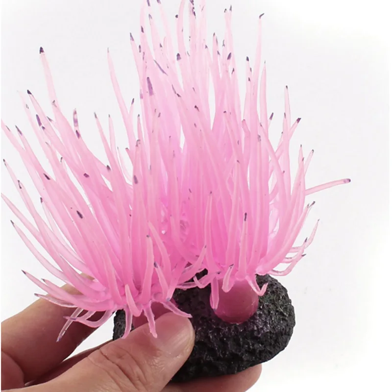 Искусственное Коралловое пластиковое растение аквариумное украшение для