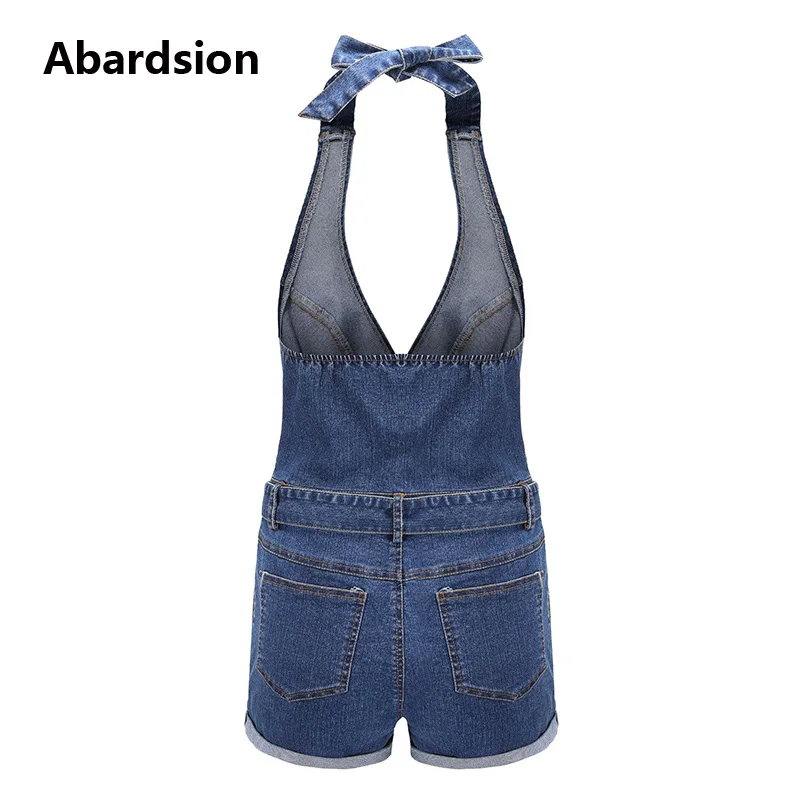 Abardsion Vogue Women Denim Playsuit Cotton Halter Jumpsuit Rompers Sashes Slim High Waist Shorts Jeans Overalls Playsuits Abardsion Vogue Women Denim Playsuit Cotton Halter Jumpsuit Rompers Sashes Slim High Waist Shorts Jeans Overalls Playsuits