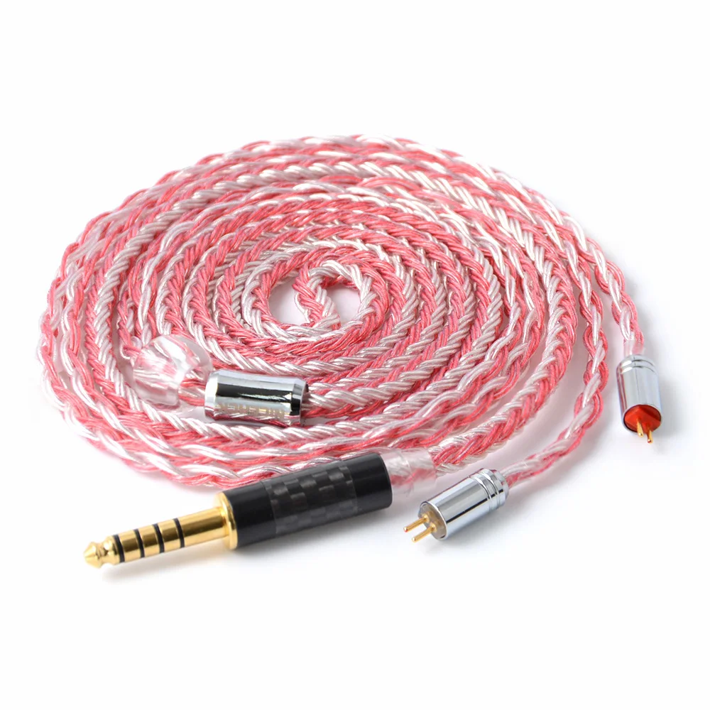 NICEHCK 16 Core Copper Silver Mixed Cable MMCX/2Pin Connector 2.5/3.5/4.4mm Plug For KZZSX/ZSN/AS10 CCAC10/C16 NICEHCK NX7/F3/M6