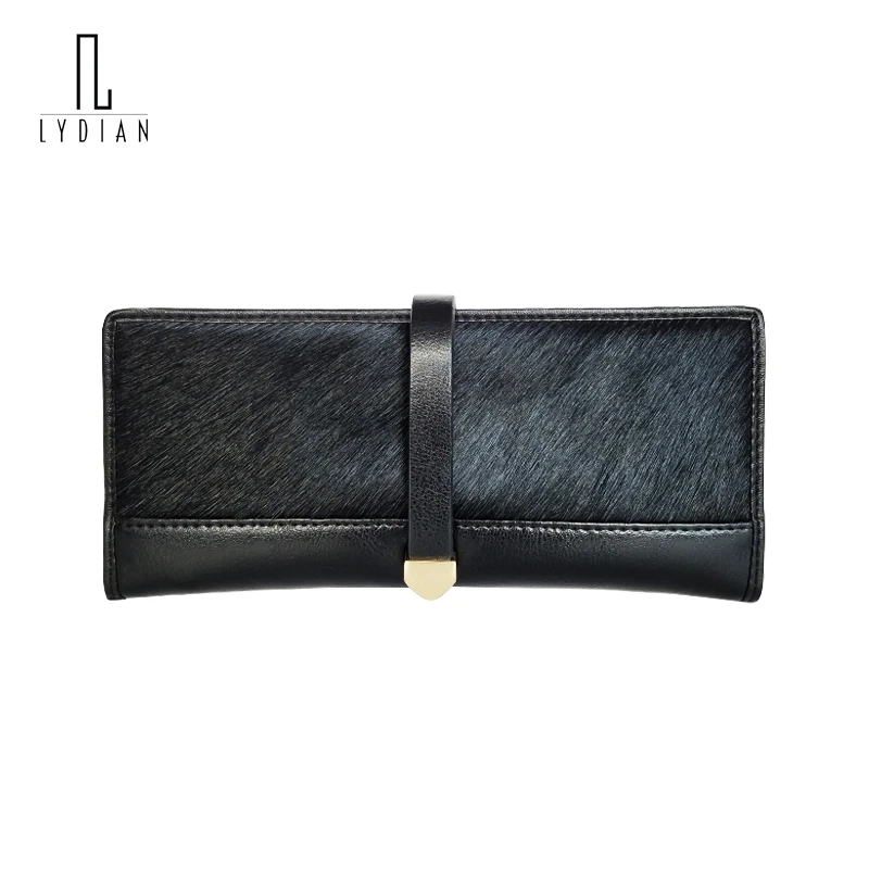 

2018 New Genuine Leather Wallet Europe Long Women Wallet Leopard Purse Horse Hair Winter Luxury Brand Clutch Bag Famous Desiger