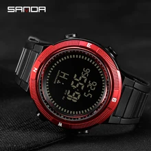 Новые Брендовые мужские светодиодные цифровые армейские часы SANDA, спортивные часы для дайвинга, плавания, модные уличные наручные часы erkek saati 360