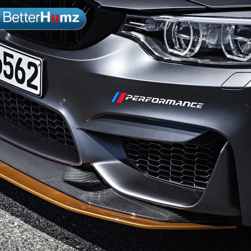 

2PC Car Styling Front Bumper Decals Car Stickers For bmw e90 e46 e39 e60 f30 f34 f10 f07 f20 f21 M3 M4 M5 Accessories