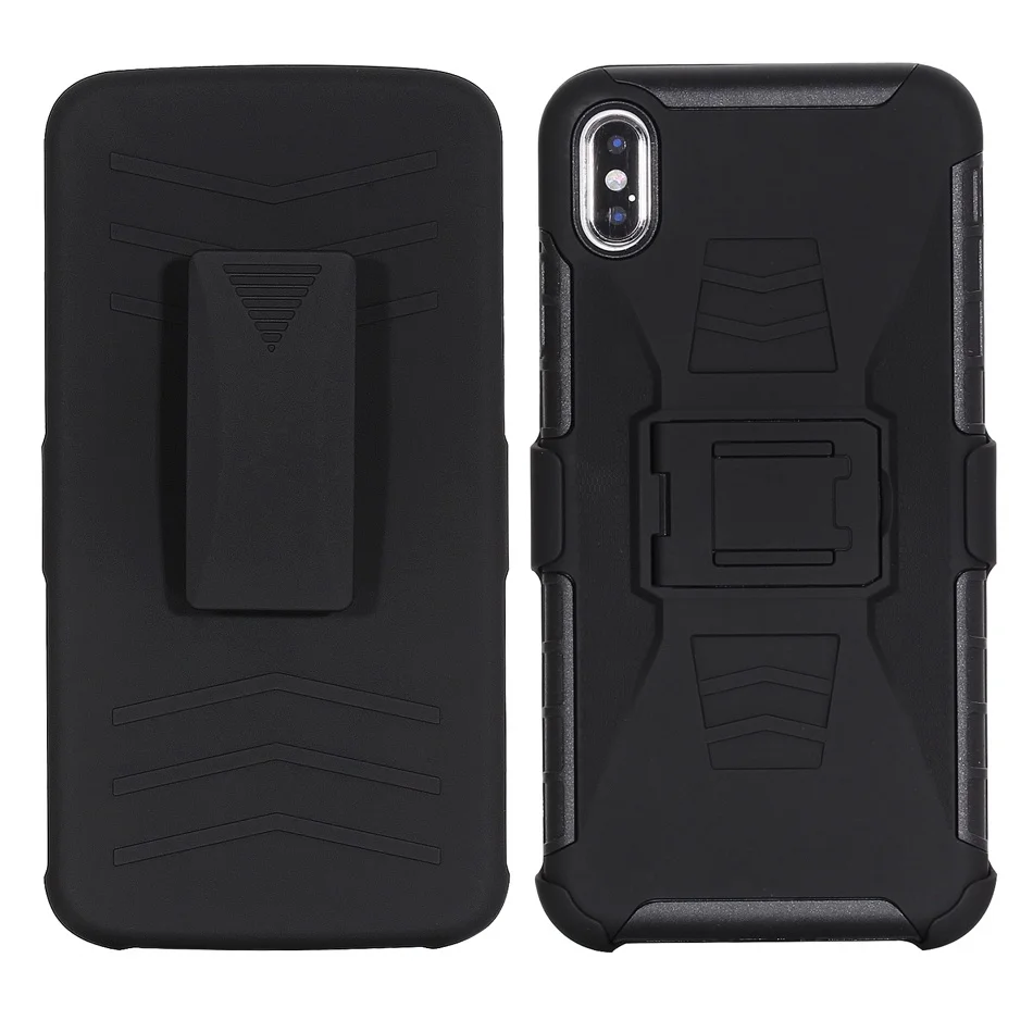 

Premium 3 in 1 Armor Case for Apple iPhone XS Max X XS XR 6S 7 8+Stand Cover Heavy Duty Hybrid Fundas Hard Rugged TPU+PC Coque
